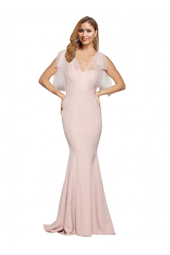 Shop Mila Gowns Washington Double Bow Tulle Dress UK